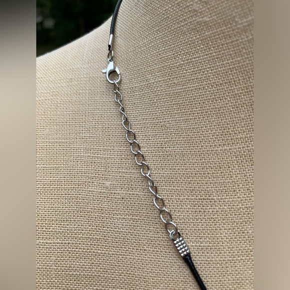 Handmade Sphere Stone Amulet with American Flag Star Charm - Picture 7 of 7